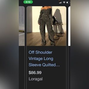 Off the shoulders jean jumpsuit !